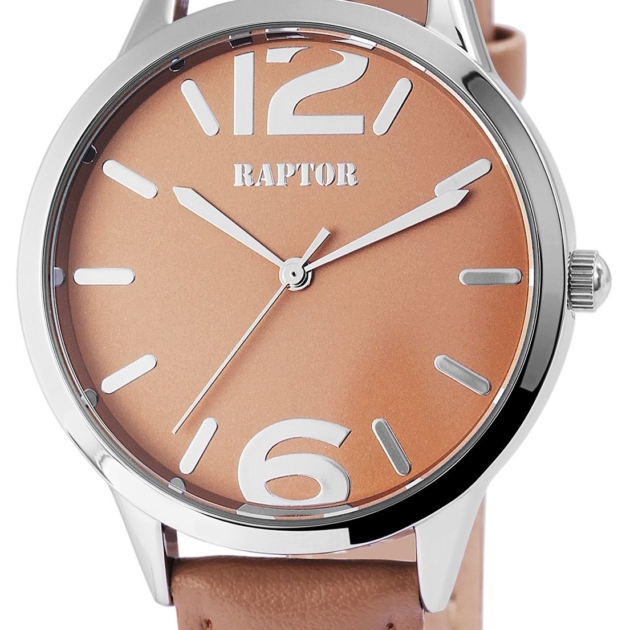 Raptor Damenuhr mit Echtlederarmband