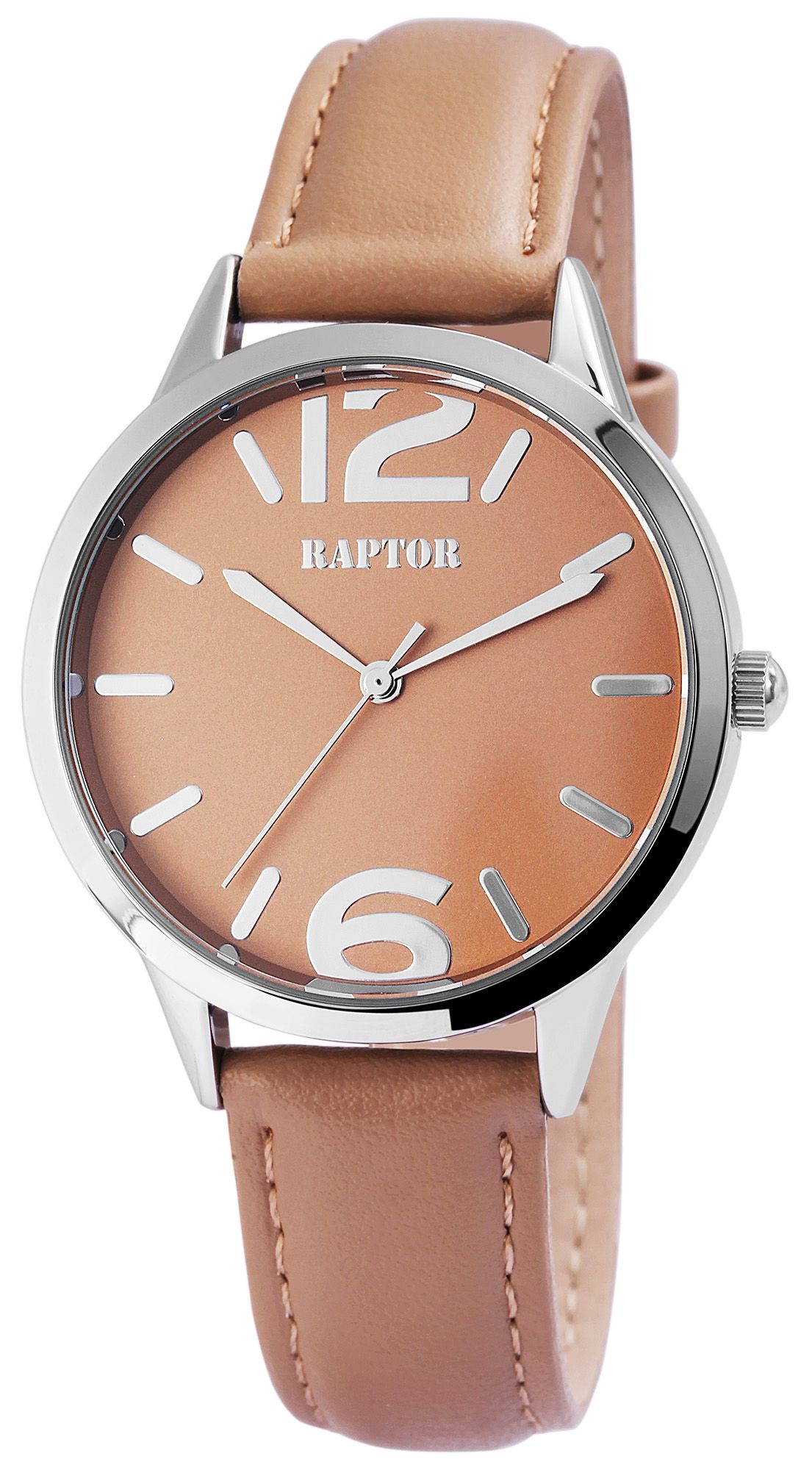 Raptor Damenuhr mit Echtlederarmband