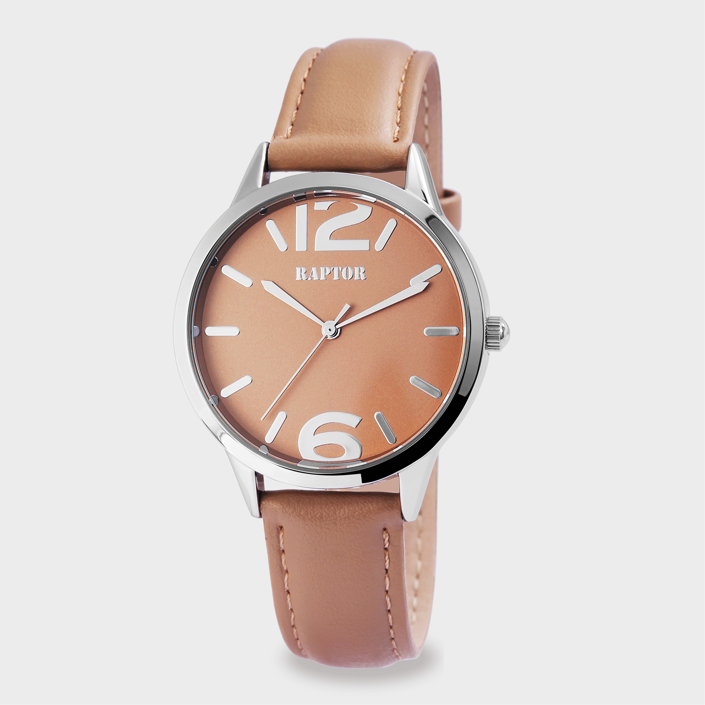 Raptor Damenuhr mit Echtlederarmband - Afbeelding 4
